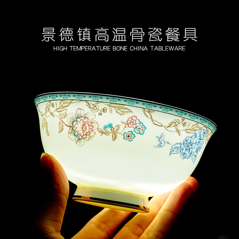 The dishes suit Chinese style household jingdezhen European - style ipads porcelain tableware ceramics dishes fresh and creative gifts