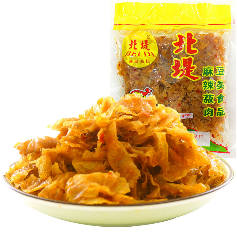 北堤麻辣肉湖南特产常德90g包 豆制品豆腐皮豆干香辣熟食小吃零食