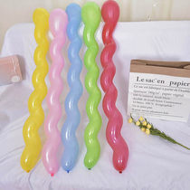 Long spiral Magic Balloon Birthday wedding decoration supplies wedding room scene decoration childrens creative twist balloon
