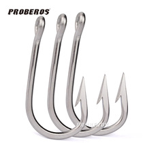 5 packs deep-sea boat fishing Sea fishing Stainless steel hook with barbed tuna hook Seawater corrosion resistance hook Iron hook