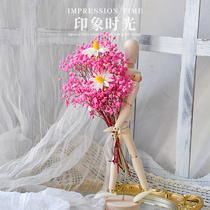 Full Star Dried Flowers Genuine Bouquet Flowers Yongsheng Diy Materials Wood Occasional People Hug Flower Family Residence Decoration Living Room Hem Pieces