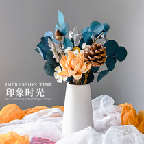 Evergreen light and luxurious flowers bouquet Decorative Pendulum Fitting Living-room Furnishing Sunflower Yougali Genuine Flower Air-dried Natural