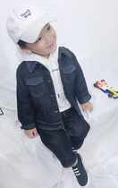 Sensibility Chenchen mom and baby childrens clothing 20 new childrens autumn jacket foreign style Korean version of the boys small fragrant denim jacket