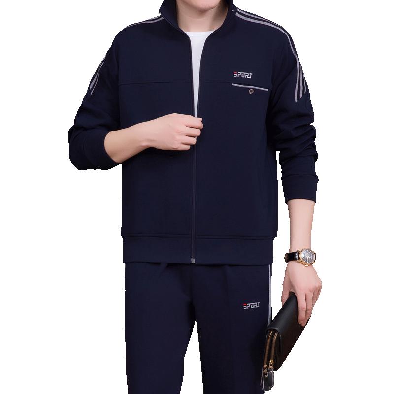 Spring and Autumn Middle-aged and elderly men's father's suit cardigan cotton large size sweatshirt coat running casual sportswear suit men
Spring and Autumn Middle-aged and elderly men's father's suit cardigan cotton large size sweatshirt coat running casual sportswear suit men