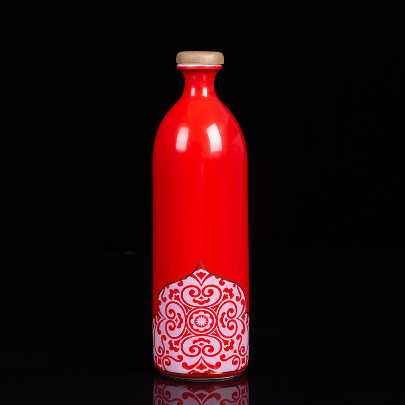 jingdezhen creative wine bottle household wine jug white wine small wine glass jug sealed ceramic one pound gift