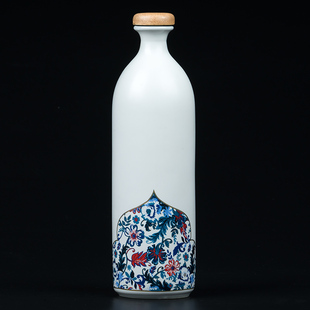 jingdezhen creative wine bottle household wine jug white wine small wine glass jug sealed ceramic one pound gift