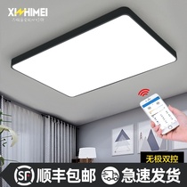 Nordic ultra-thin led living room lamp modern simple bedroom ceiling lamp atmospheric household wrought iron study lighting fixture