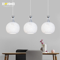 LED chandelier modern minimalist white ceramic romantic bedroom ceiling staircase light carved dining room lamp lighting