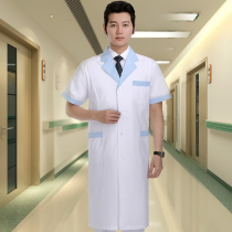 White coat pharmacy work clothes female summer long sleeve doctor uniform Nurse short sleeve beautician beauty salon pharmacy oral