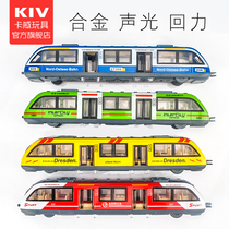 Alloy subway toy model train simulation light rail train Harmony Fuxing boy childrens toy car