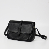 Genuine leather skew satchel shoulder bag 2021 new Korean version 100 Ride Wave Casual Fashion Bull Leather Soft Leather Girl Bag bag