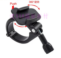 Suitable for GoPro mountain dog ant accessory hero 7 6 5 4 motorcycle large pipe diameter bracket rotating bicycle clip