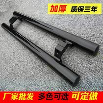 Door frameless glass door handle stainless steel push-pull aluminum alloy door wooden door handle matte black round tube length