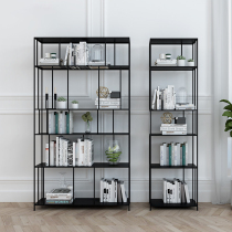 Nordic Iron Art Shelves Bookshelves Brief office Book room Whole Wall Containing Shelf Partition Bookcase Floor Show Shelf