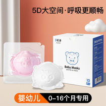 Baby Mask 0 To June 12 Baby Newborn Child Special Ear Cover 3d Solid Summer Thin Girl