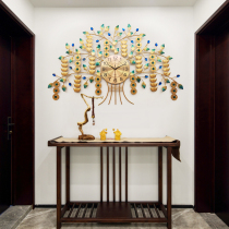 Wall clock cash cow creative household living room hanging watch atmospheric Chinese style silent clock Personality fashion quartz clock