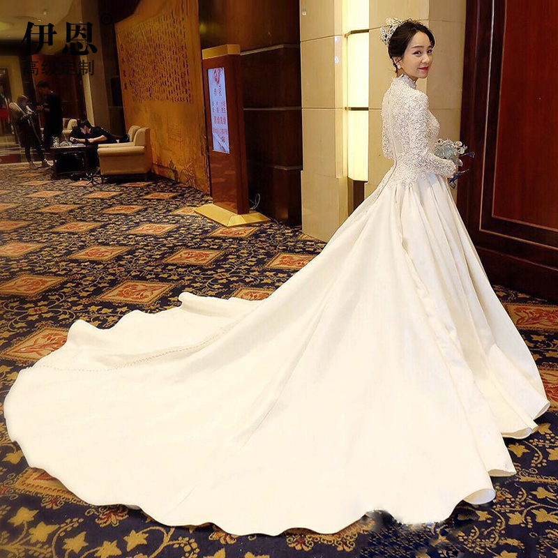 Satin Princess Wedding Dresses 2018