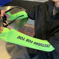 Ice Cuff Male style outdoor riding sleeves Arms Cover Driving Gloves Sunscreen Gloves armchair Summer Ice Silk Sleeves Thin