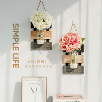 Simulation fake flower plant pendant creative living room hotel wall ornaments shop bedroom room wall decoration