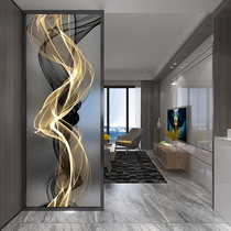 Glass Screen Partition Living Room Modern Minima Nordic Art Xuanguan Entrance Bedroom Decorative Partition Wall Shelter Light Lavish