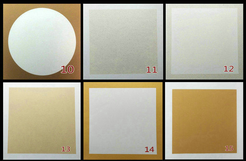 圆形镜面宣卡纸纸卡工具水墨画镜面纸蒙玛特软卡加厚画工配件镜片