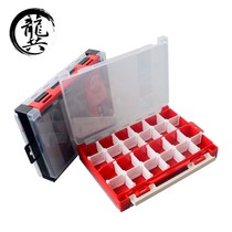 Gongpin Luya double-sided Luya lead hook storage box double-layer multifunctional plastic box Luya bait box sequin box