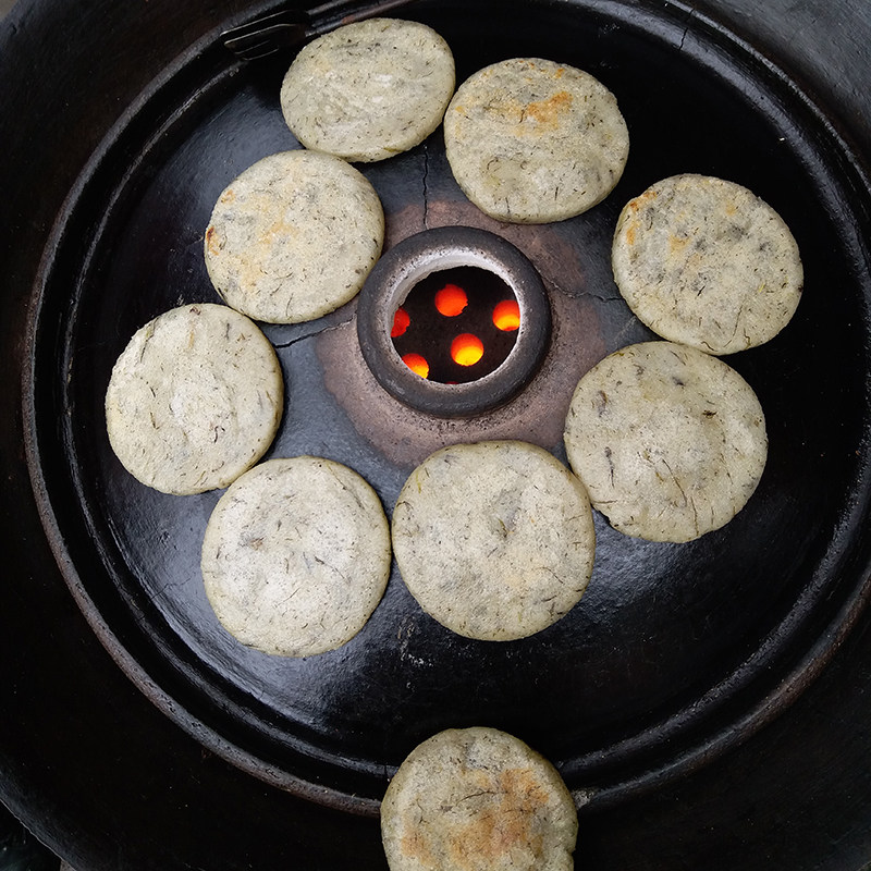 火草粑粑云南特产昭通镇雄名小吃糯包谷重阳糕农家玉米火草粑8个