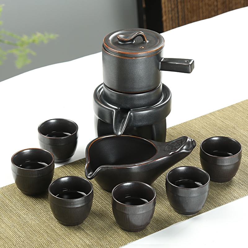 Fit Is Yang automatic tea set lazy household creativity prevent hot vintage of a complete set of ceramic tea