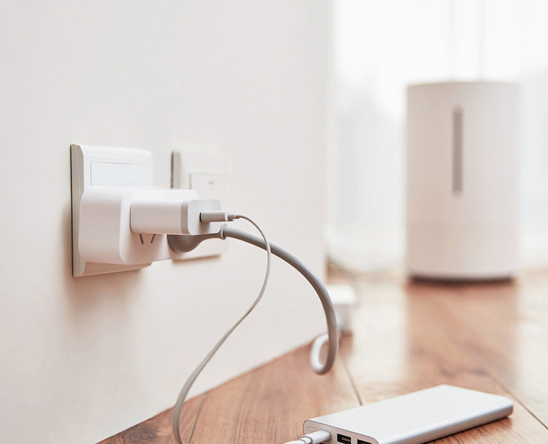 青米插座二位转换器无线插排一分二