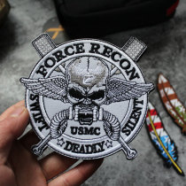 FORCE RECON U.S. Marine Corps reconnaissance company USMC large embroidery Velcro armband backpack sticker