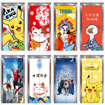 Custom Cinema Mall Commercials Entrance Lift Door Stickler door stickers Decorative Collage of Self-adhesive Cartoon Modern Light Extravaganza
