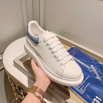 Amoy McQueen leather muffin white shoes womens 2020 spring new Yuan Shanshan with the same McQueen wild casual shoes
