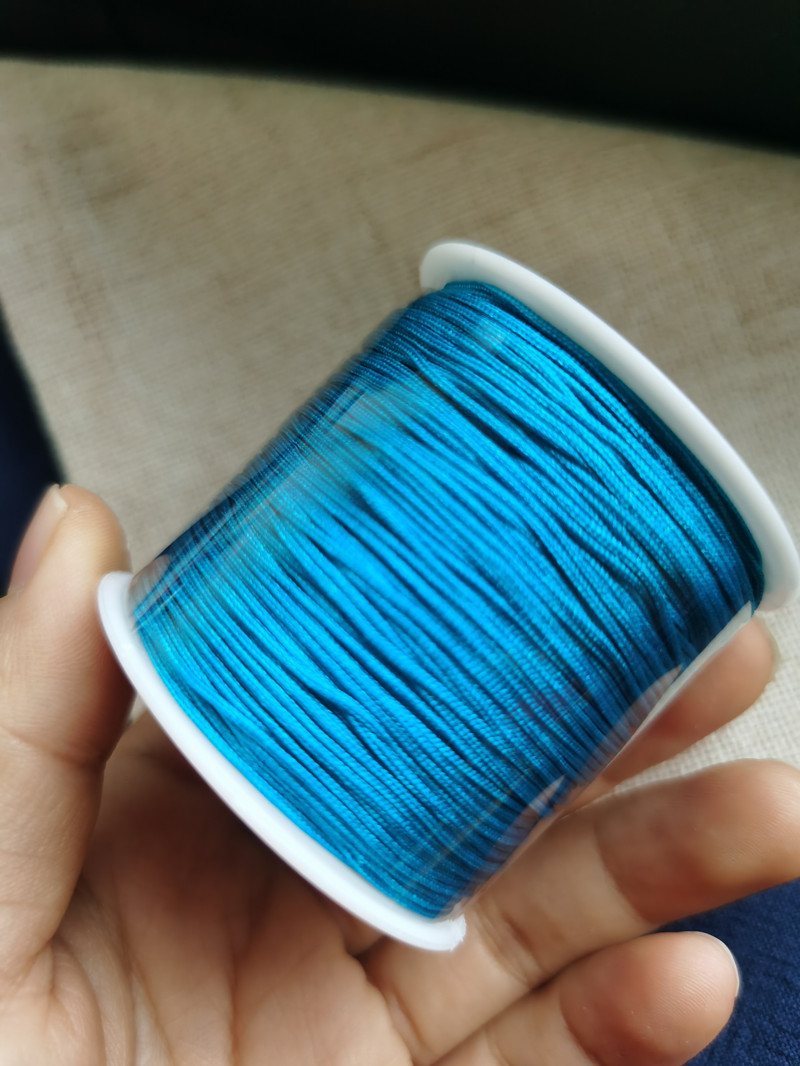 莫兰迪色系72号玉线多宝手链高级灰色灰蓝秋香绿手工编绳diy材料