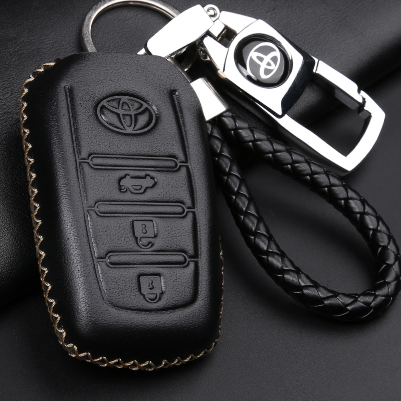 Applicable ToyotaCorollaCAMRY Crown REIZ Highlander rav4 Leather Car Key Case