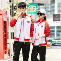 Autumn and winter table tennis suit men and women three sets parent-child badminton sportswear short sleeve long-sleeved trousers