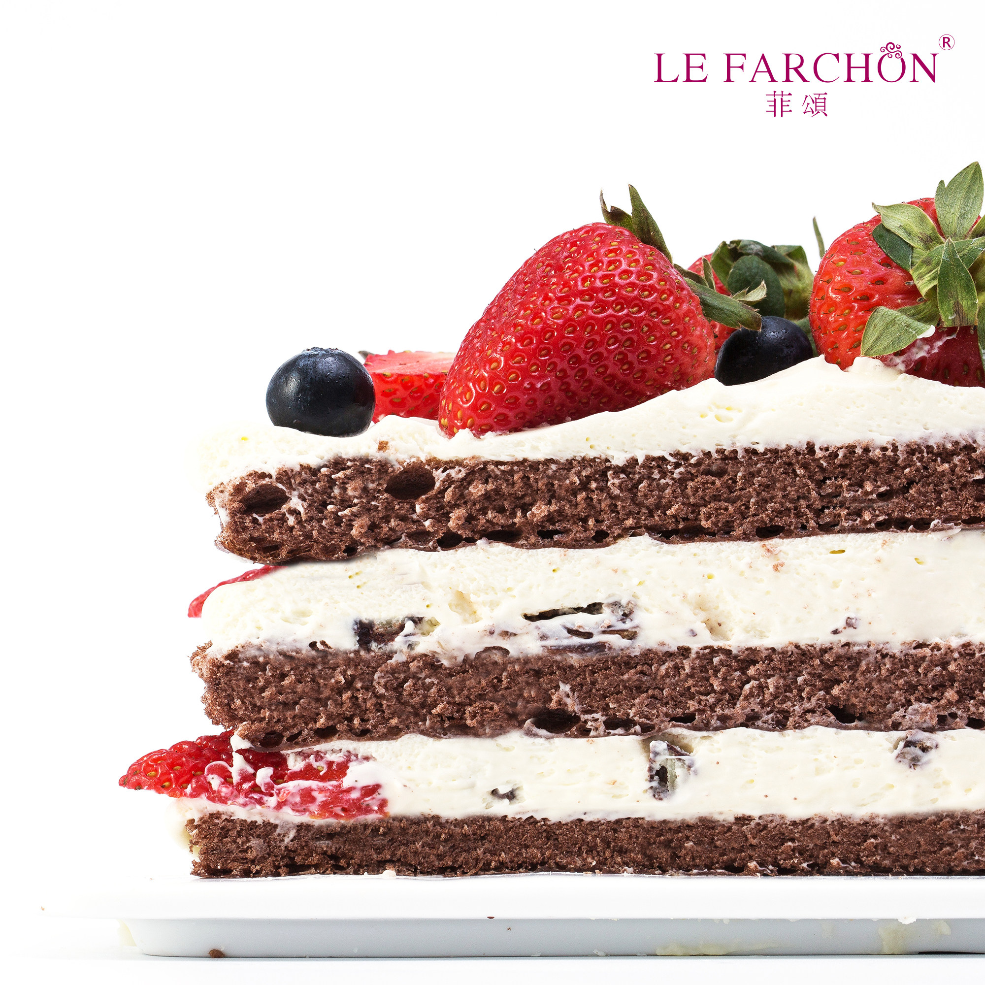 菲颂cake上海南通同城配送 裸蛋糕 草莓奶油蓝莓水果生日蛋糕儿童