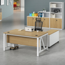 Boss Table Brief About Modern Desk Sub Office Single Desk Presidents Manager Desk and chairs Portfolio Domestic