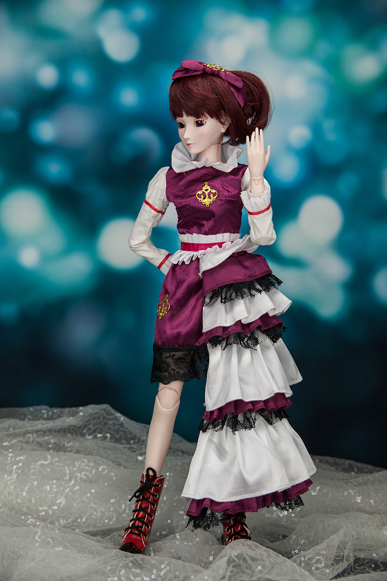 正品叶罗丽娃娃夜萝莉菲灵60cm能化妆改装全关节可动女孩玩具人偶