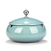 Extravagant Creative Personality Trends Multifunction Big Number Crystal Ashtray Glass Fashion Eu Style Living Room Home Cigarette Forest