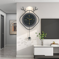 2023 New Clocks Modern Simple and Atmospheric Living Room Decoration Wall Clock Restaurant Fashion Creative Home Clock Wall Hanging