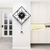 Living room modern simple clock Nordic clock wall clock personality creative fashion watch home atmospheric decoration quartz clock