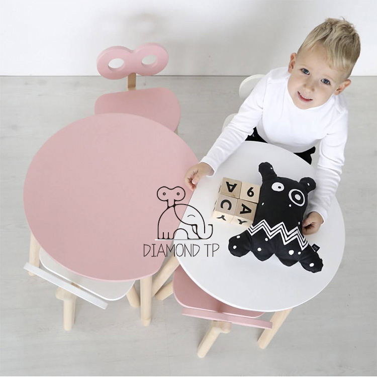 INS Wind Children Learning Games Table And Chairs Parent-child Entertainment Table And Chairs Baby Learning Supplies Kindergarten Class Chairs-Taobao