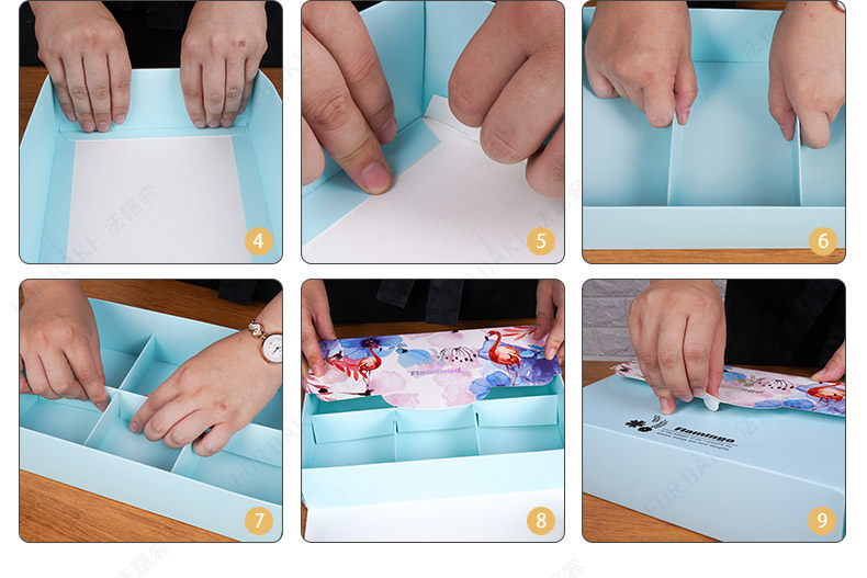 法焙客 火烈鸟手提月饼盒 中秋蛋黄酥礼盒包装盒高档100g6粒装