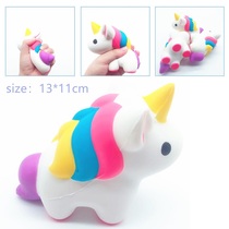 New soft squishy unicorn slow rebound with fragrance soft decompression vent pinch music simulation toy