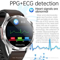 Microcurrent ECG HRV Test Blueooth Call Smartwatch