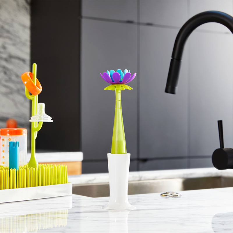 boon baby baby multifunctional nipple brush, bottle cleaning brush + mini cleaning brush