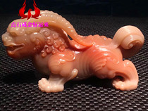 Northern Laotian Huangshan Malt Huang Poly Virtuous Figure Landscape Pendulum Pieces of Leopard Seal Kirin Handlebar Piece Collection Custom