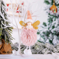 Beckant Christmas Tree Decoration Pendant Christmas Cute Feather Angel Desktop Window Creative Ornaments Christmas Ornaments