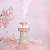 usb mini lighthouse humidifiers home office dorm muted heavy fog volume charging pitch-style birthday present