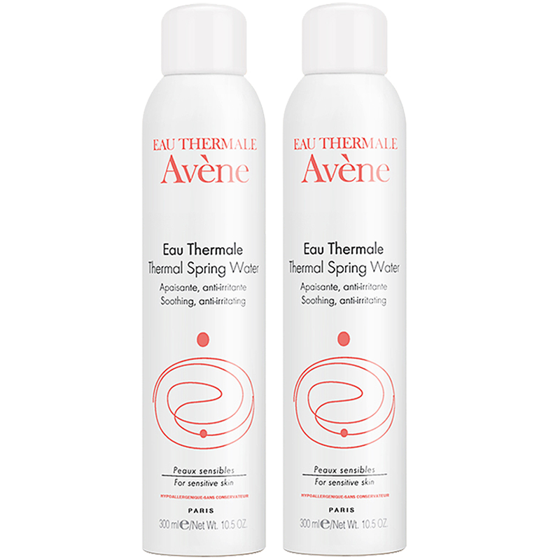 france avene avene live spring water spray large spray gentle moisturizing toner 300ml*2 bottle